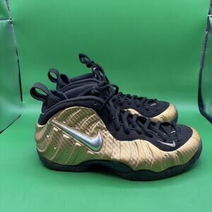 Size 9.5 - Nike Air Foamposite Pro Metallic Gold (No Box) - GOOD 624041-701
